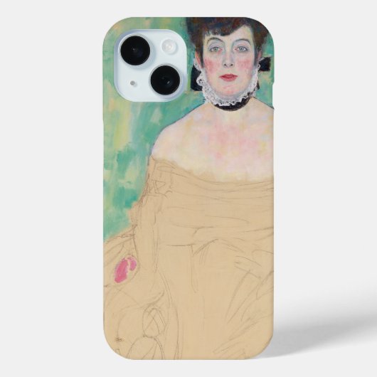 アマリー・ツッカーカンドルの肖像(Gustav Klimtによる) Case-Mate iPhoneケース (裏面)