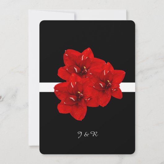 アマリ結婚ス花 招待状 (裏面)