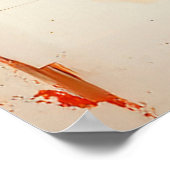 アマリ鮮やかリスのモダン抽象芸術スタイル ポスター (角)