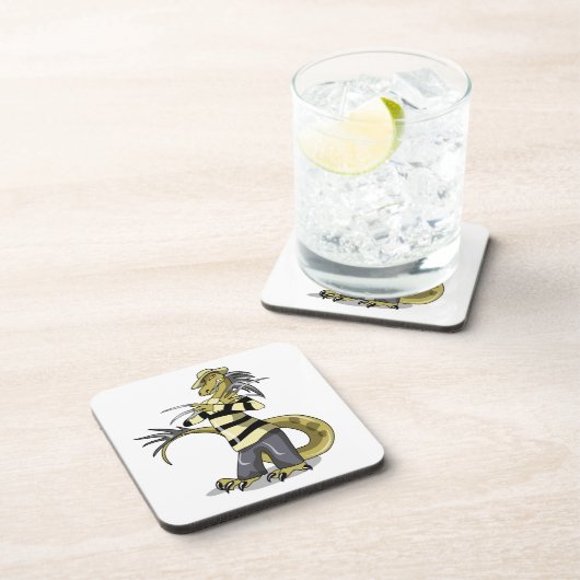 アマルガサウルスがフレディ・クルーガーとしてポーズを取った コースター (右側)