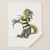 アマルガサウルスがフレディ・クルーガーとしてポーズを取った シェルパブランケット (正面)