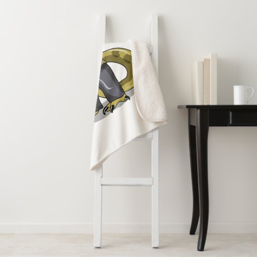 アマルガサウルスがフレディ・クルーガーとしてポーズを取った シェルパブランケット (インサイチュ)