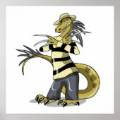 アマルガサウルスがフレディ・クルーガーとしてポーズを取った ポスター (正面)