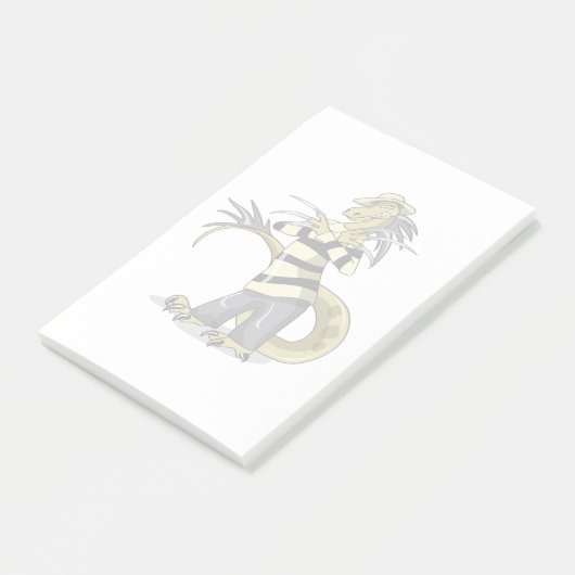 アマルガサウルスがフレディ・クルーガーとしてポーズを取った ポストイット (アングル)