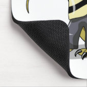 アマルガサウルスがフレディ・クルーガーとしてポーズを取った マウスパッド (コーナー)