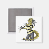 アマルガサウルスがフレディ・クルーガーとしてポーズを取った マグネット (正面/裏面)