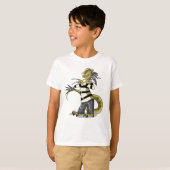 アマルガサウルスがフレディ・クルーガーとしてポーズを取った Tシャツ (正面フル)