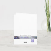 アマルナ スクラッピー キルト パーソナライズ グリーティング カード (裏面)