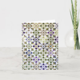 アマルナ スクラッピー キルト 個人用グリーティング カード