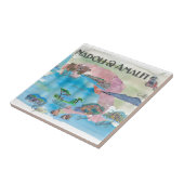 アマルフィおよびNapoliイタリアのヴィンテージTravelposter タイル (側面)