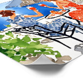 アマルフィのアペリティボ水彩 ポスター (角)