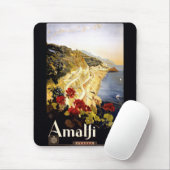 アマルフィの海岸線イタリアンな旅行ポスター1910年- 1920年 マウスパッド (マウス)