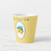 アマルフィイエローレモン地中海スタイル カフェラテマグ (正面)
