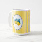 アマルフィイエローレモン地中海スタイル コーヒーマグカップ (正面左)