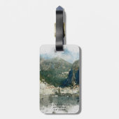 アマルフィイタリアの夏季休暇の荷物のラベルのラベル ラゲッジタグ (裏面縦)