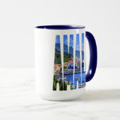 アマルフィイタリアヨーロッパのカラフルな写真のタイポグラフィ マグカップ (正面右)