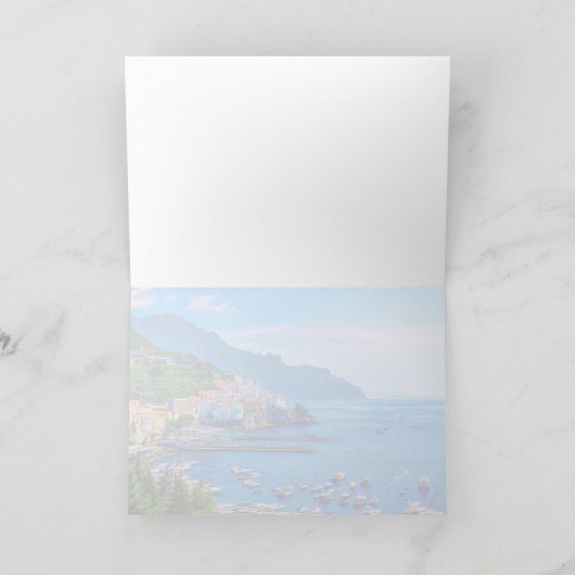 アマルフィイタリアヨーロッパフォトアート カード (内部)
