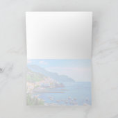 アマルフィイタリアヨーロッパモダンな旅行写真撮影 カード (内部)