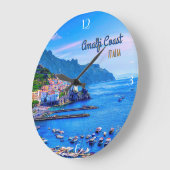 アマルフィイタリアヨーロッパ旅行写真撮影 ラージ壁時計 (傾斜)