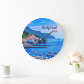 アマルフィイタリアヨーロッパ旅行写真撮影 ラージ壁時計 (ホーム)