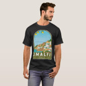 アマルフィイタリアレトロエンブレム Tシャツ (正面フル)