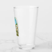 アマルフィイタリアレトロトラベルアートヴィンテージ タンブラーグラス (左)