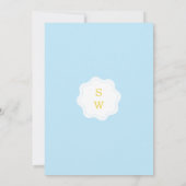 アマルフィイタリアンウェディングブルーレモンメニューカード 招待状 (裏面)