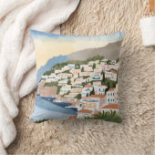 アマルフィイタリアンコーストイタリア地中海のヨーロッパ クッション (ブランケット)