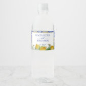 アマルフィイタリアンコーストブルー結婚タイルズ ペットボトルラベル (正面)