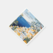 アマルフィイタリアンコースト結婚ーズ スタンダードカクテルナプキン (角)