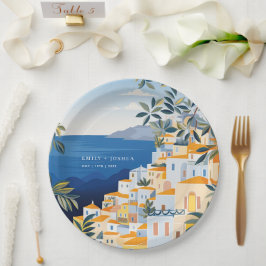 アマルフィイタリアンコースト結婚ーズ ペーパープレート
