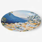 アマルフィイタリアンコースト結婚ーズ ペーパープレート (アングル)