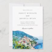 アマルフィイタリアンコースト結婚ーズ 招待状 (正面)