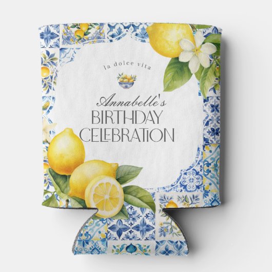 アマルフィイタリアンコースト誕生日パーティバーウェア 缶クーラー (裏面)