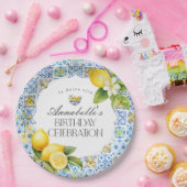 アマルフィイタリアンコースト誕生日パーティードテーブルデコール ペーパープレート (パーティー)