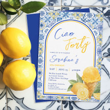 アマルフィイタリアンタイル40歳の誕生日パーティー