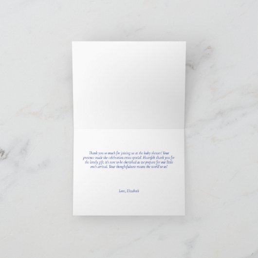 アマルフィイタリアンブルータイルシトラスレモンのスクリプト サンキューカード (内部)