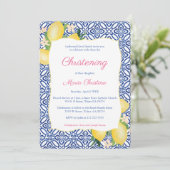 アマルフィイタリアンレモンズガール《キリスト教》洗礼式や命名式お祝い 招待状 (スタンド正面)