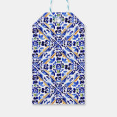 アマルフィイタリアンーの青いタイル感謝していは好きなレモン ギフトタグ (裏面)