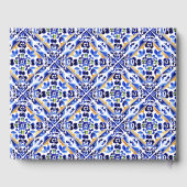 アマルフィイタリアンーの青いタイル結婚レモン ゲストブック (裏面)