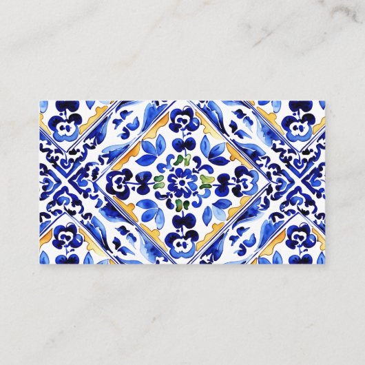 アマルフィイタリアンーの青い花瓶レモンのブックリクエスト エンクロージャーカード (裏面)