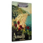 アマルフィイタリアンー海岸,ヴィンテージ旅行ポスターイタリア クリップボード (右)