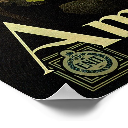 アマルフィイタリアンー海岸，ヴィンテージ旅行ポスターイタリア ポスター (角)