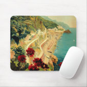 アマルフィイタリアンー海岸，ヴィンテージ旅行ポスターイタリア マウスパッド (マウス)