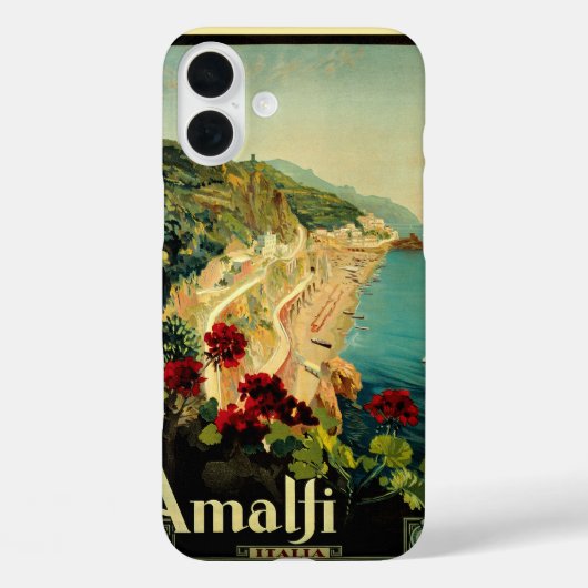 アマルフィイタリアンー海岸,ヴィンテージ旅行ポスターイタリア Case-Mate iPhoneケース (裏面)