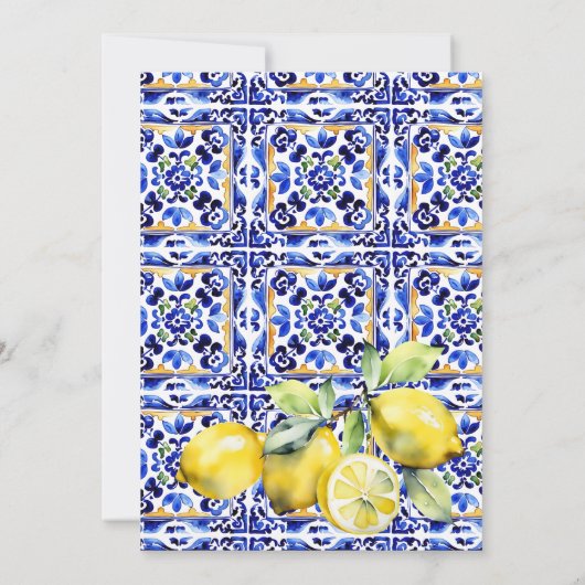 アマルフィイタリアンー青瓦レモン誕生日パーティー 招待状 (裏面)