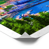 アマルフィイタリアヴィンテージトラベルアマルフィコースト ポスター (角)