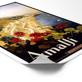 アマルフィイタリアヴィンテージトラベル ポスター (角)