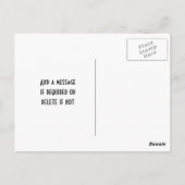 アマルフィイタリア水彩シーントラベルポスタースタイル ポストカード (裏面)