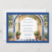 アマルフィコーストアーチウェー地中海のビュー 招待状 (正面)